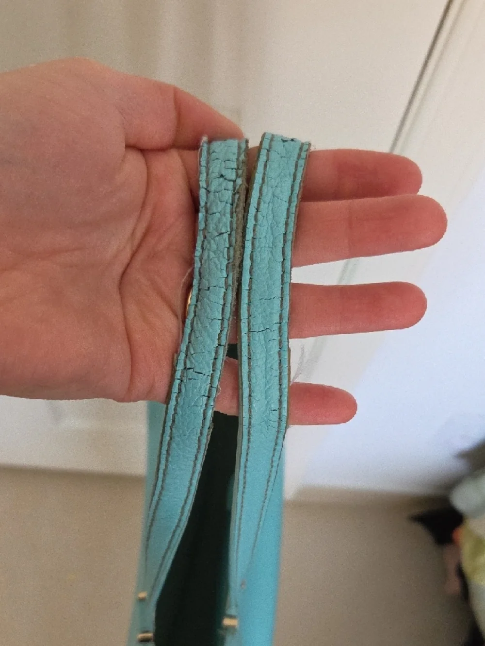 kate spade aqua studded leather tote